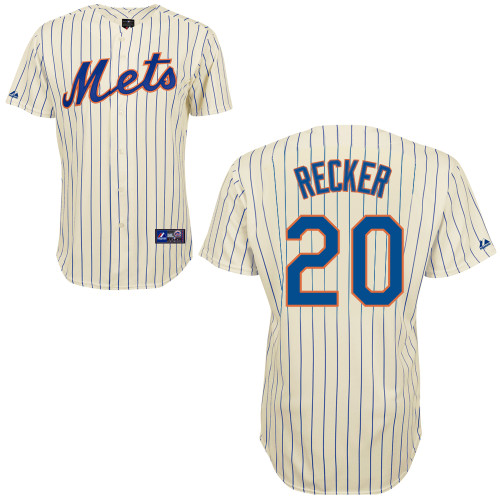 Anthony Recker #20 Youth Baseball Jersey-New York Mets Authentic Home White Cool Base MLB Jersey